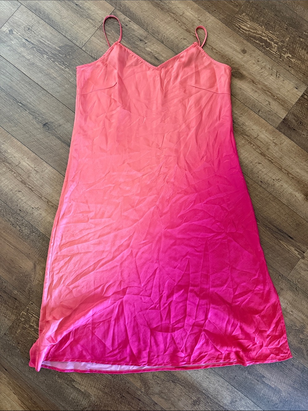 Pink to Fuchsia Ombre Slip Dress